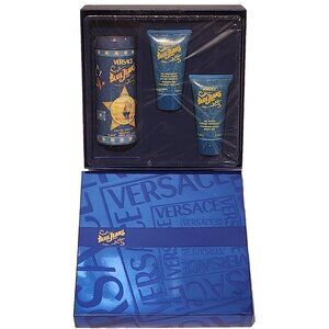 NEW vintage VERSACE COLLECTION Coffret Blue Jeans MAN EDT hair gel after shave